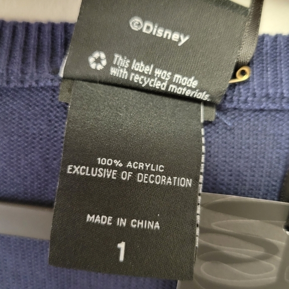 Torrid Disney Stitch Santa Glam Christmas Sweater Blue 1X - Picture 5 of 7